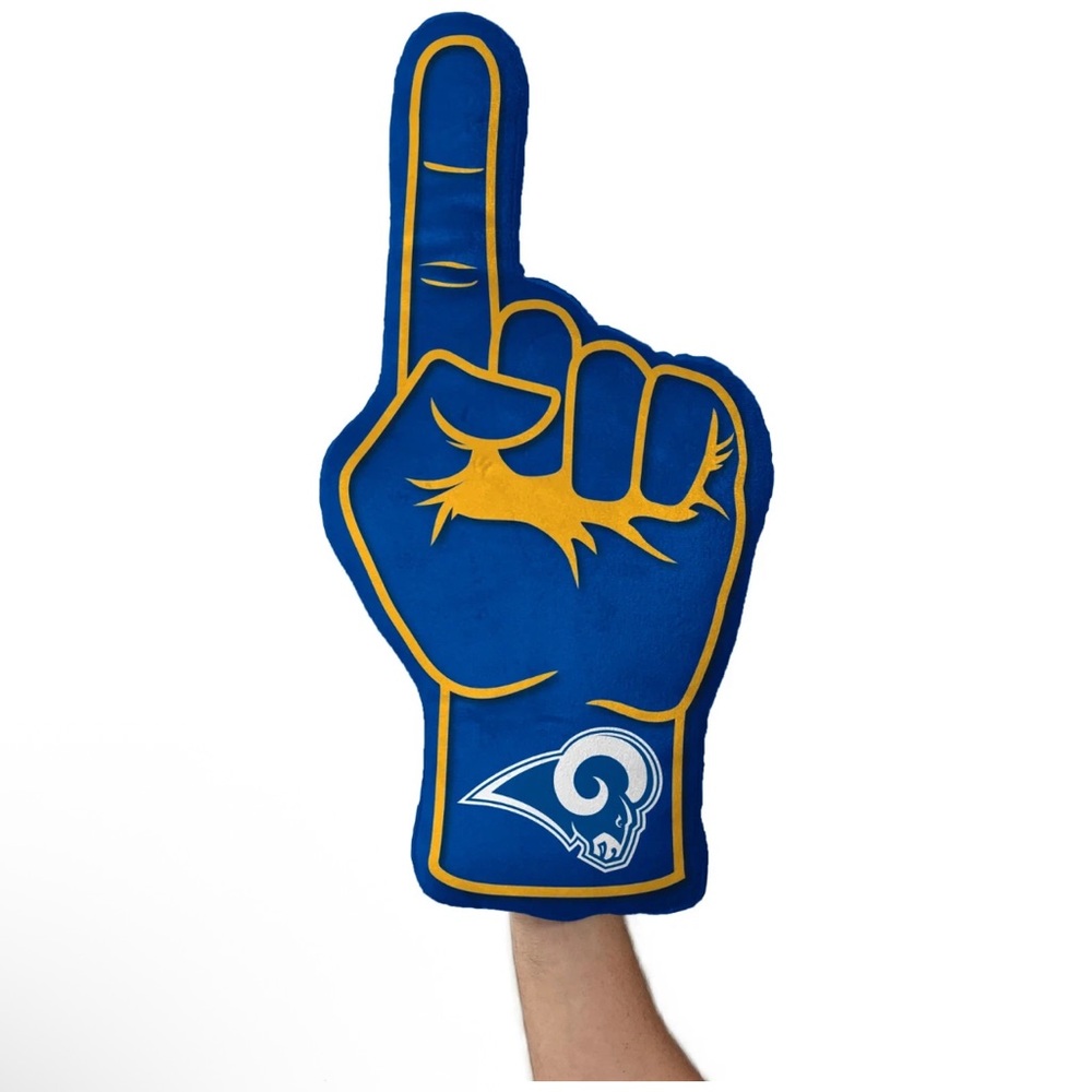 Los Angeles Rams Plush Pillow Fan Finger new with tags!